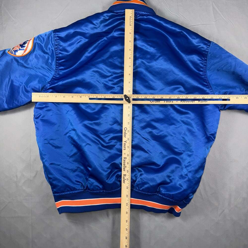 Vintage Starter New York Mets MLB Satin Bomber Jacket Size Large - Picture 9 of 11